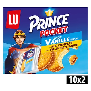 LU | Prince | Biscuits | Pocket | Vanille | 10 Sachets 