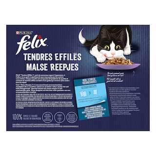 Felix | Malse Reepjes | Kattenvoeding | Senior | Gelei | Mix 12 x 85 gr