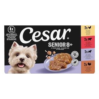 Cesar | Hondenvoer | Senior 8+ | Multipack 