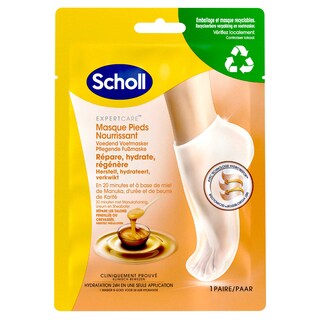 Scholl | Masque pieds | Nourrissant | Miel Manuka 1 pc