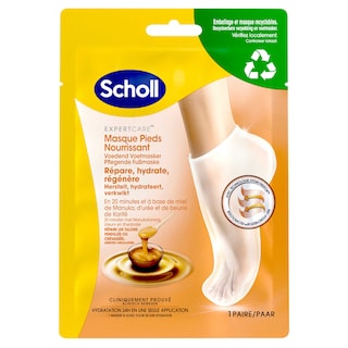 Scholl | Masque pieds | Nourrissant | Miel Manuka 