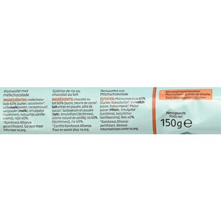 Delhaize | Galettes de riz | Chocolat au lait 150 gr