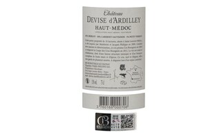 FR BORDEAUX HAUT-MEDOC | CHATEAU DEVISE D'ARDILLEY 2012 