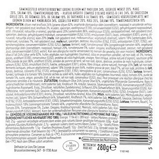 Delhaize | Apero schotel | De luxe 280 gr
