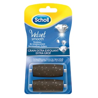 Scholl | SCHOLL| Velvet Smooth Cristaux de Diamants |recharge 2x Grain Extra Exfoliant 2 pc