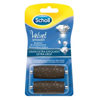 Scholl | SCHOLL| Velvet Smooth Cristaux de Diamants |recharge 2x Grain Extra Exfoliant 