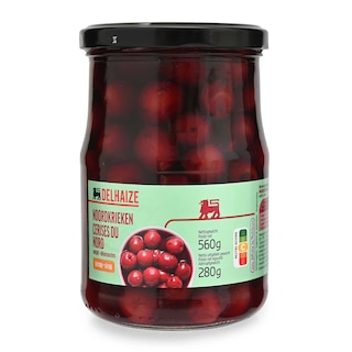Delhaize | Cerises du nord | Denoyautées | Au sirop 