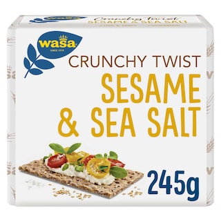 Wasa | Knäckebröd | Crunchy Tw | Sesam&Zeezout 