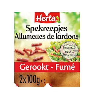 Herta | Spekreepjes | Gerookt 2 x 100 gr