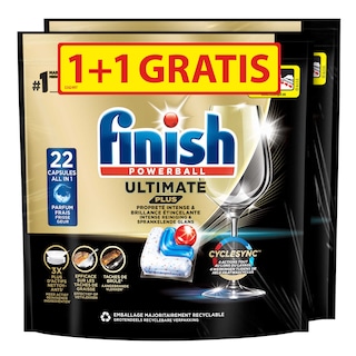 Finish | Capsules Vaisselle | Ultimate + | Reg | 1+1 