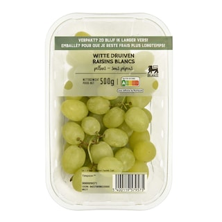 Delhaize | Druiven | Wit | Zonder pit | Verpakt 