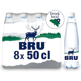 Bru | Natuurlijk licht bruisend mineraalwater | rPET 
