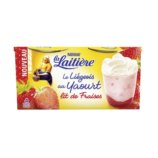 La Laitière | Liégeois  | Yogurt | Aardbeien 