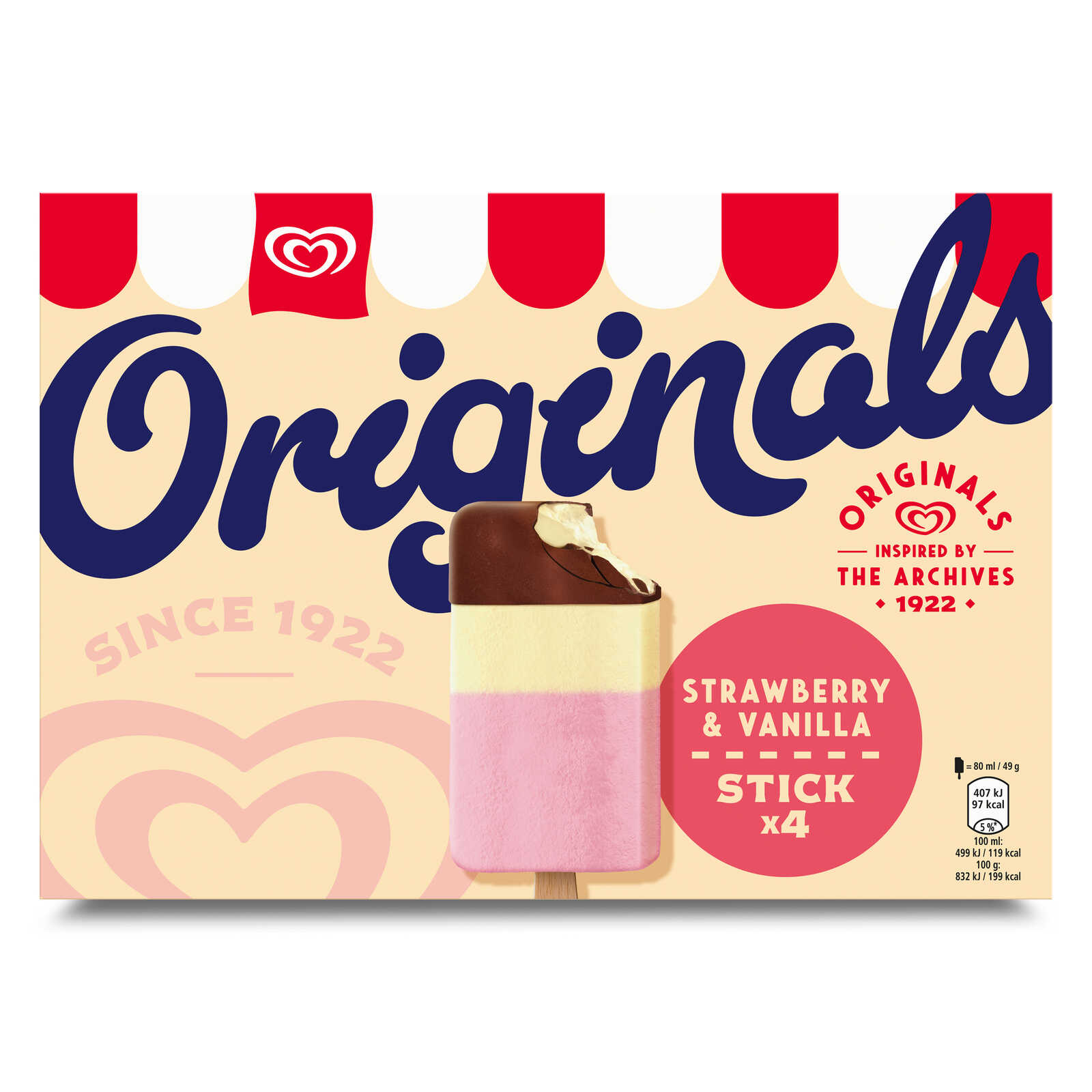 Ola Ijs | Originals | Stick | Aardbei