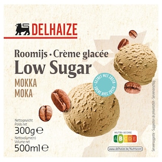 Delhaize | Glace | Moka | Low sugar 