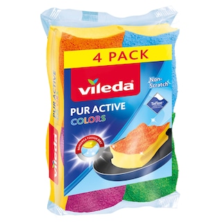 Vileda | Schuursponzen | Colors 4 st