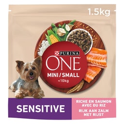 Purina ONE | Aliment Chien | Mini | Croquettes | Saumon 1,5 kg