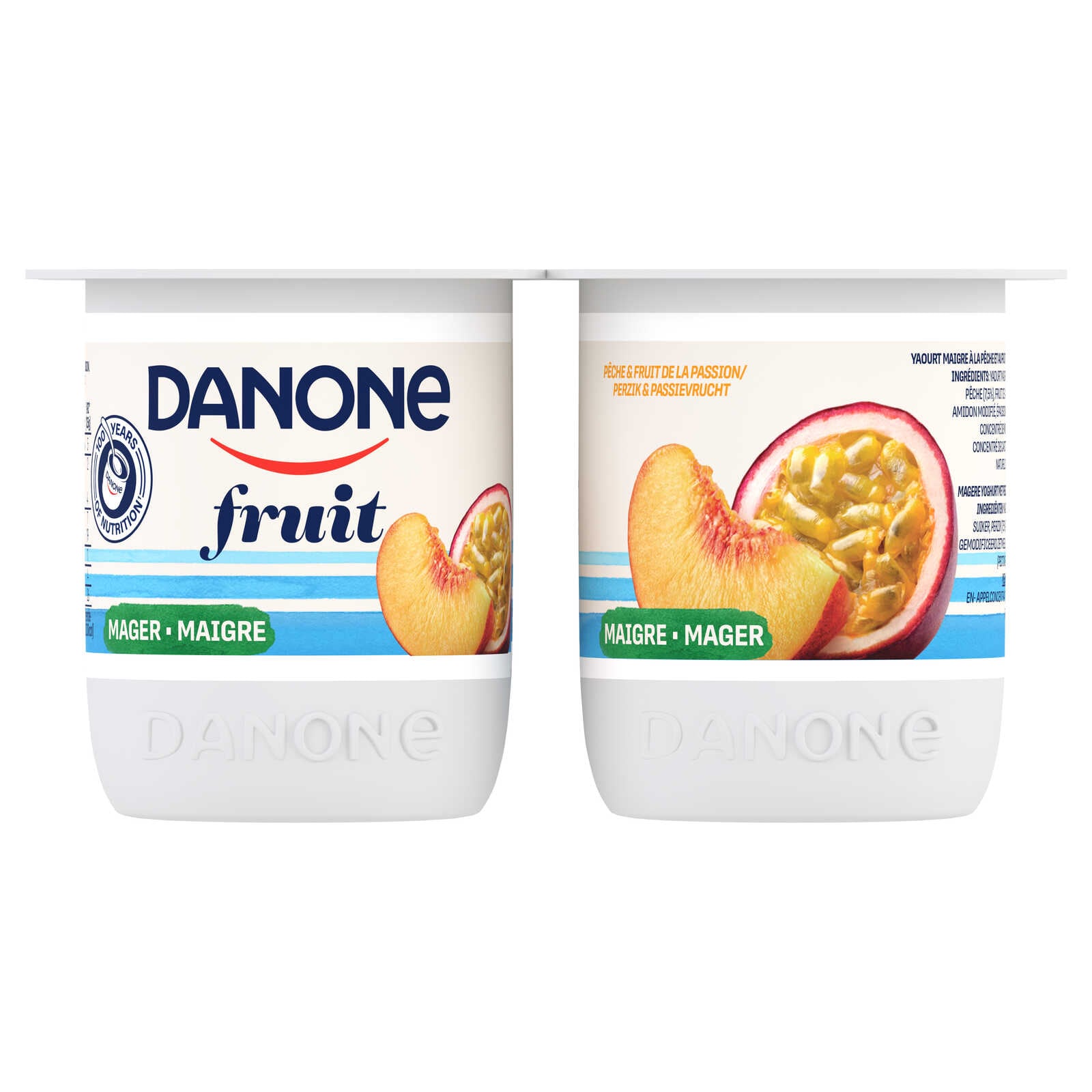 Danone Yoghurt | Mager | Fruit | Perzik Passievru
