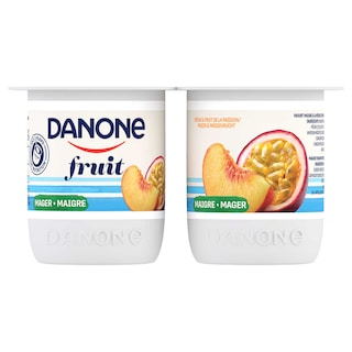 Danone | Yoghurt | Mager | Fruit | Perzik Passievru 