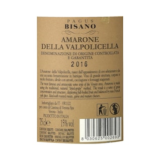 Italie - Italië | Veneto | Bisano Amarone Val | 2017 | Rouge 