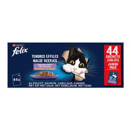 Felix | Malse Reepjes | Kattenvoeding | Adult | Gelei | Mix 