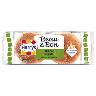 Harrys | Burger | Brioche | Granen 4 x 75 gr