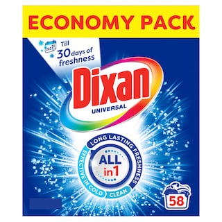 Dixan | 4+1 | Poudre à lessiver | Universal | Economy P 58 pc