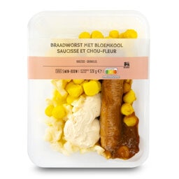 Delhaize | Braadworst | Bloemkool 