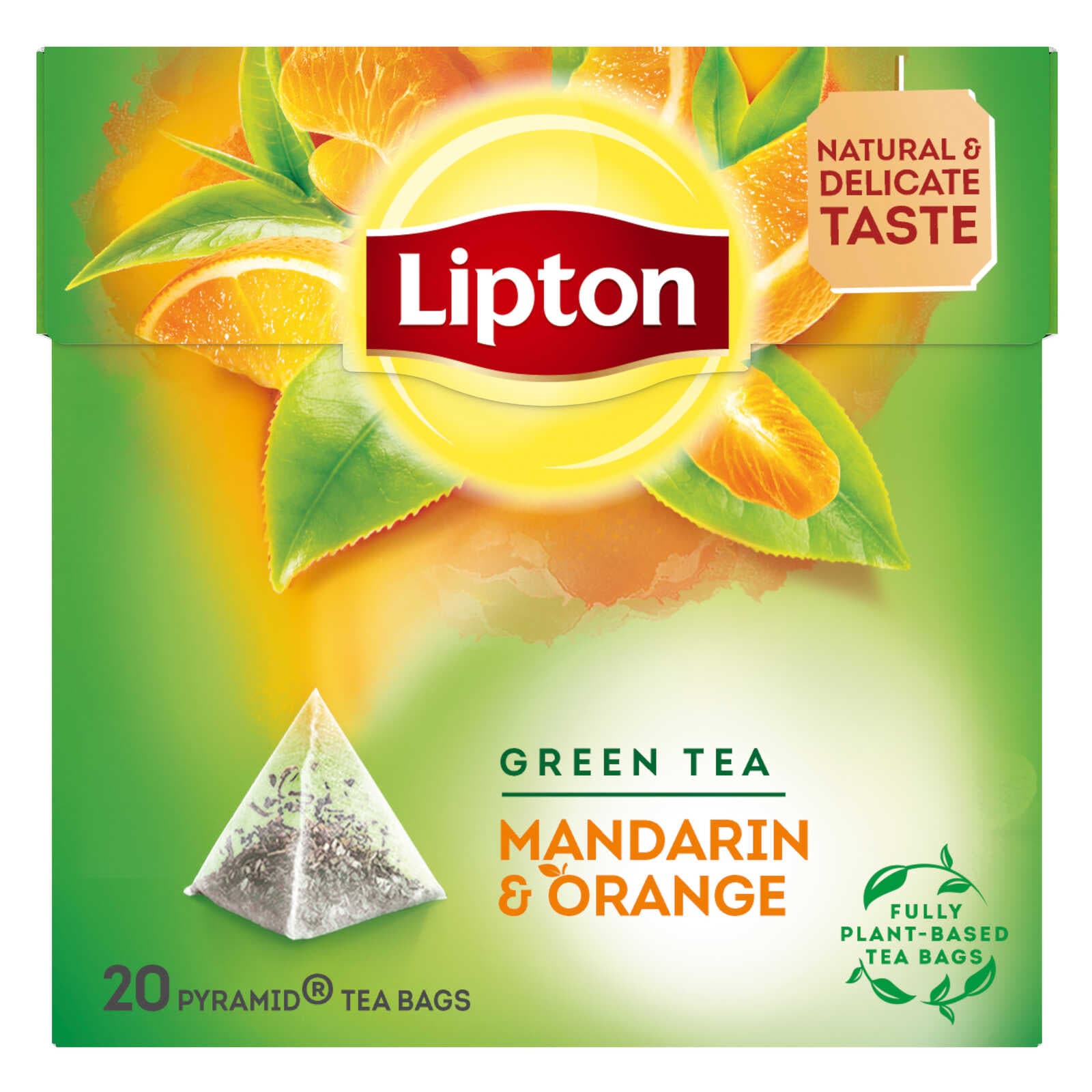 Lipton Pyramides | Groen | Thee | Mandarin | Orange | 20Z