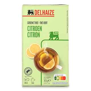 Delhaize | Thee | Groen | Citroen | Zakjes 