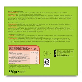 Delhaize | 12 | Haricots vert | Lard 