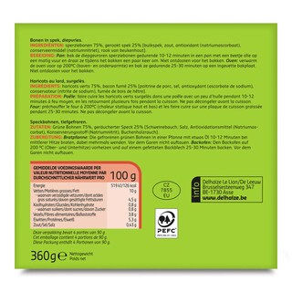 Delhaize | 12 | Haricots vert | Lard 360 gr