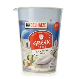 Delhaize | Yaourt | Grecque | 10% m.g. 500 gr