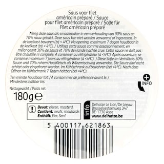 Delhaize | Saus | Filet Américain 