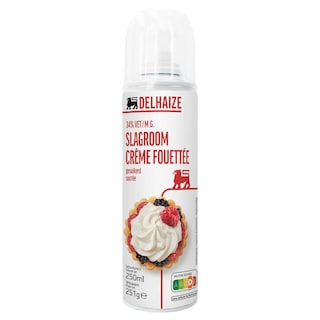 Delhaize | Slagroom | Gesuikerd | Vol-Romig 