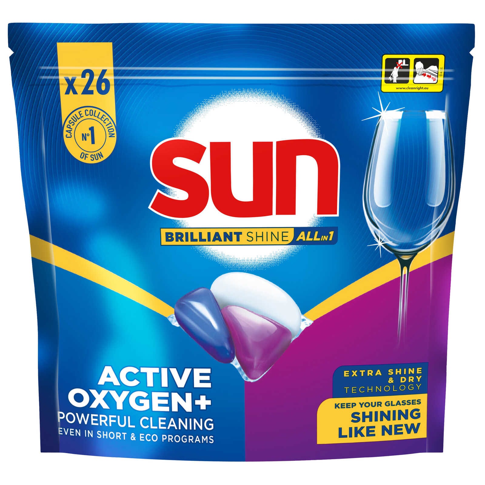 Sun Vaatwascapsules | Brillant Shine | 26t