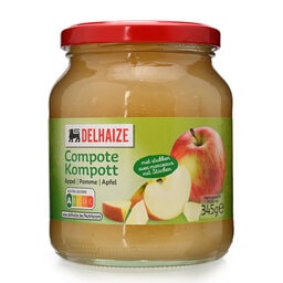 Delhaize | Compote | Pomme | Morceaux | Bocal 