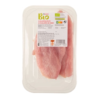 Delhaize | Bio | Escalopes | Dinde | Bio +/- 280 gr