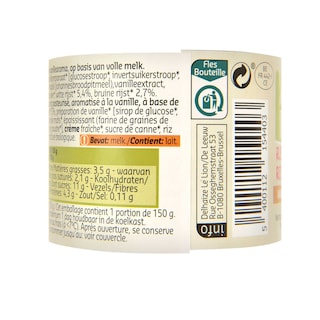 Delhaize | Bio | Rijstpap | Vanille | Bio 150 gr