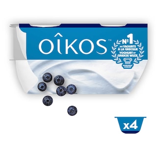 Oikos | Yaourt | Myrtille | Entier | À la grecque 