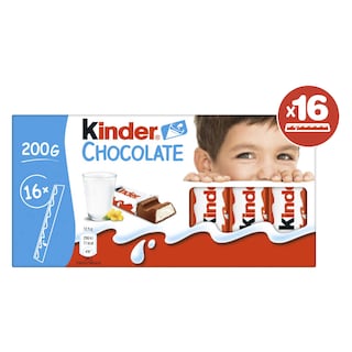 Kinder | Chocolate | Chocolade | Reep | Melk | 16 stuks 