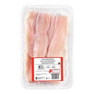 Delhaize | Filet Pangasius | Nature | Ecopack 