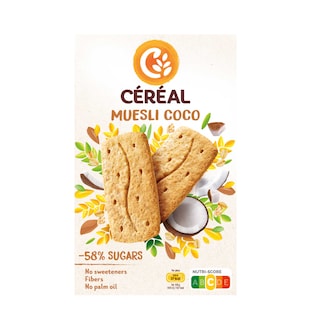Céréal | Biscuits | Muesli-Coco | Fibres 