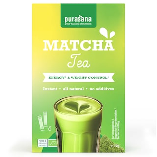 Purasana | Thee | Matcha | Poeder | Bio 6 x 2 gr