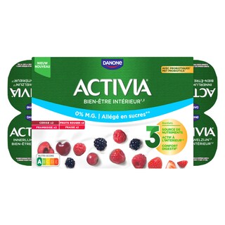 Activia | Yaourt | Fruits | Mix | 0% m.g. | Probiotiques 8 x 125 gr