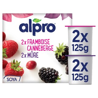 Alpro | Alternative au yaourt | Framboise/Canneberge 