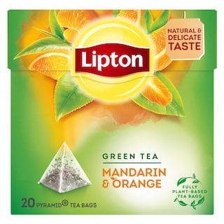 Lipton | Pyramides | Groen | Thee | Mandarin | Orange | 20Z 