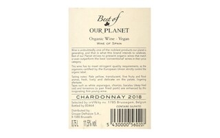Espagne - Spanje | VALENCIA - CASTILLA LA MANCHA | Best Of Our Planet Chardonnay Spain | BIO 