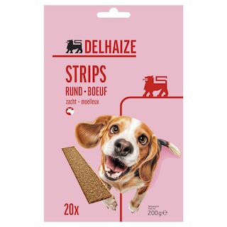 Delhaize | Snacks chien | Strips | Boeuf 200 gr