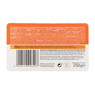 Delhaize | Tortelloni tomaat mozzarella 